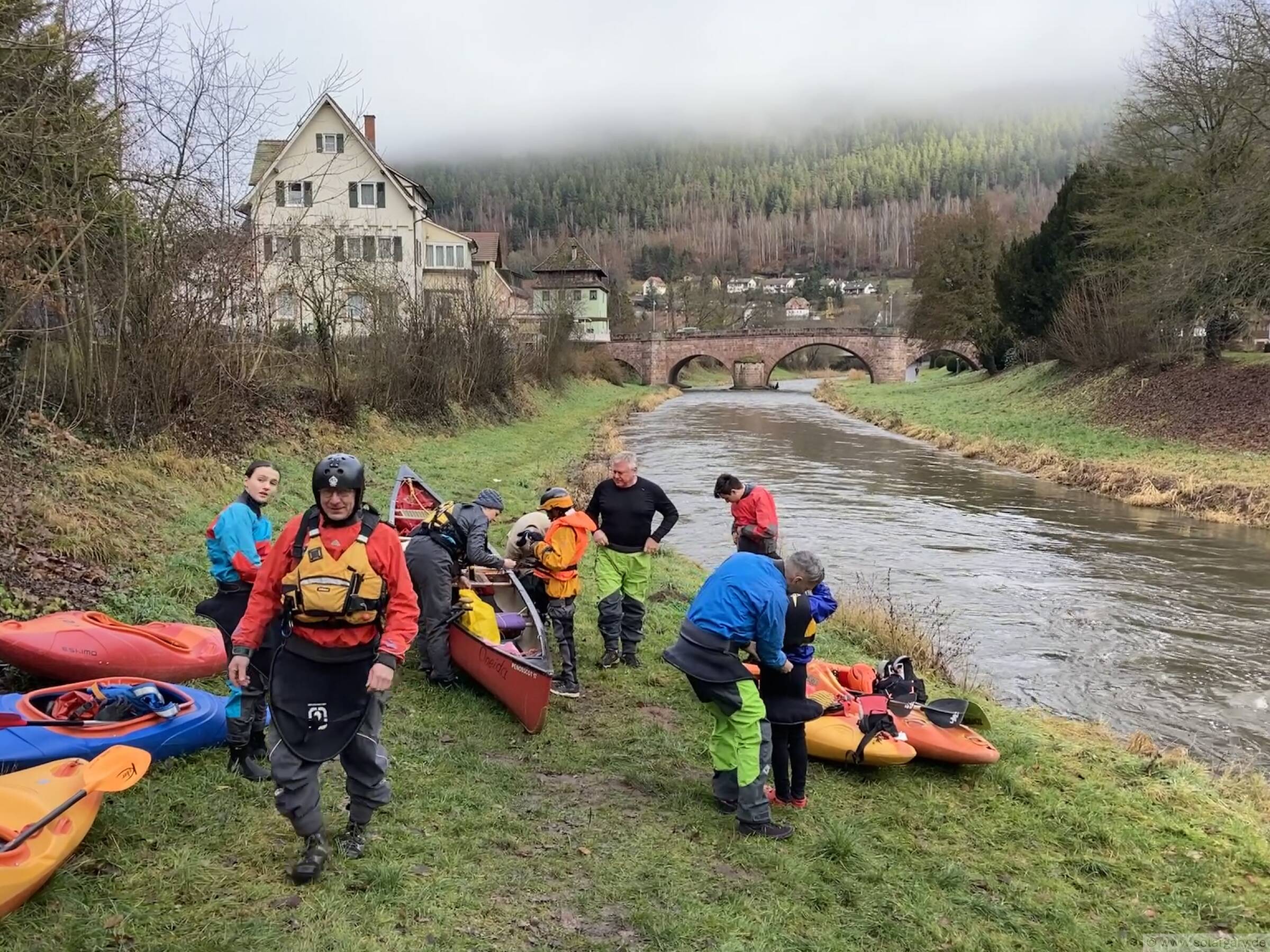 Silvesterpaddeln 2021 auf der Nagold
