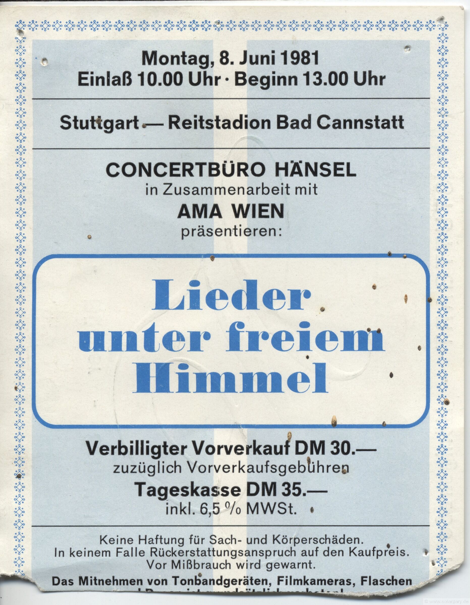 u.a. Bruce Cockburn und Wolfgang Ambros